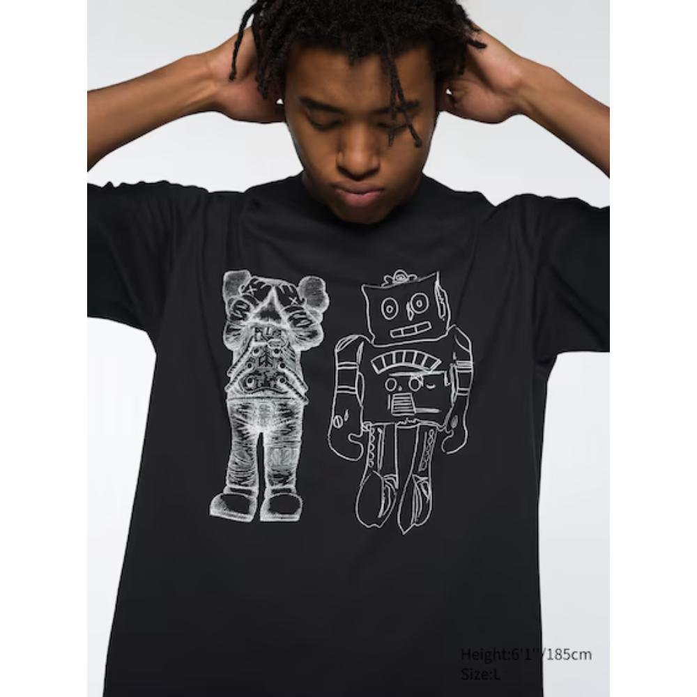 Camiseta KAWS x Uniqlo Warhol UT Graphic 476351 Preta