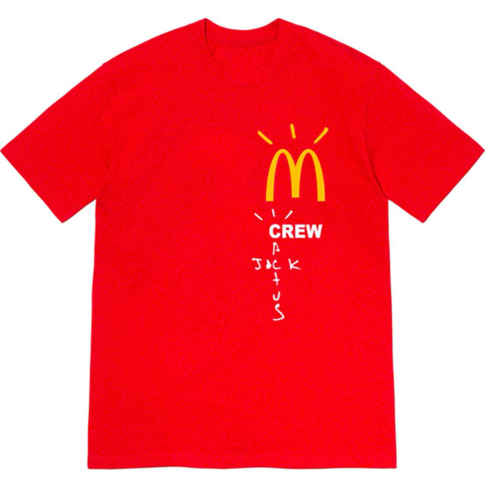 Camiseta Travis Scott x McDonald's Crew vermelha
