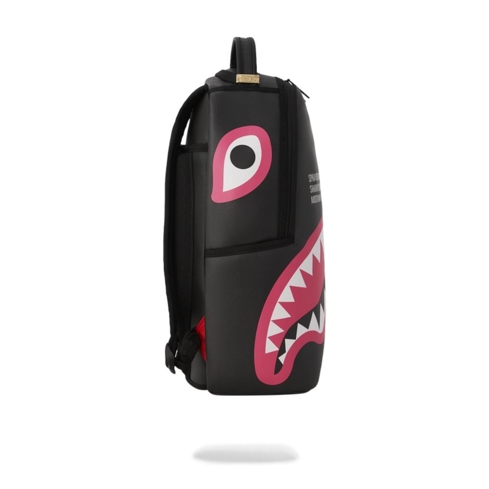 Mochila Sprayground Shark Central Pink DLXSV Backpack — Black/Pink