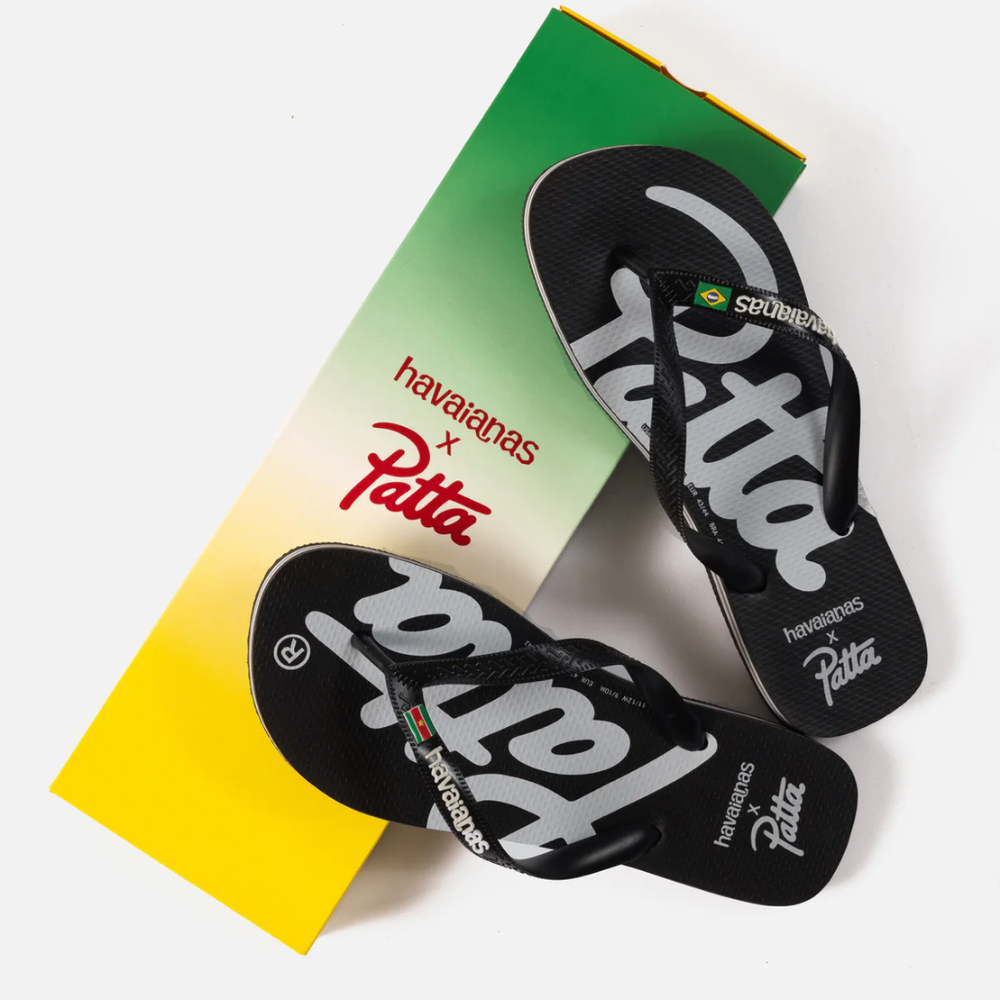 Chinelo Patta x Havaianas Black