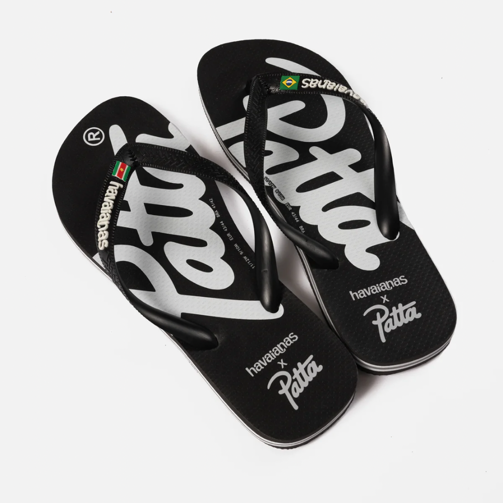 Chinelo Patta x Havaianas Black