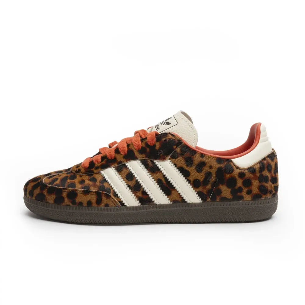 Tênis Adidas Samba OG Preloved Red Leopard