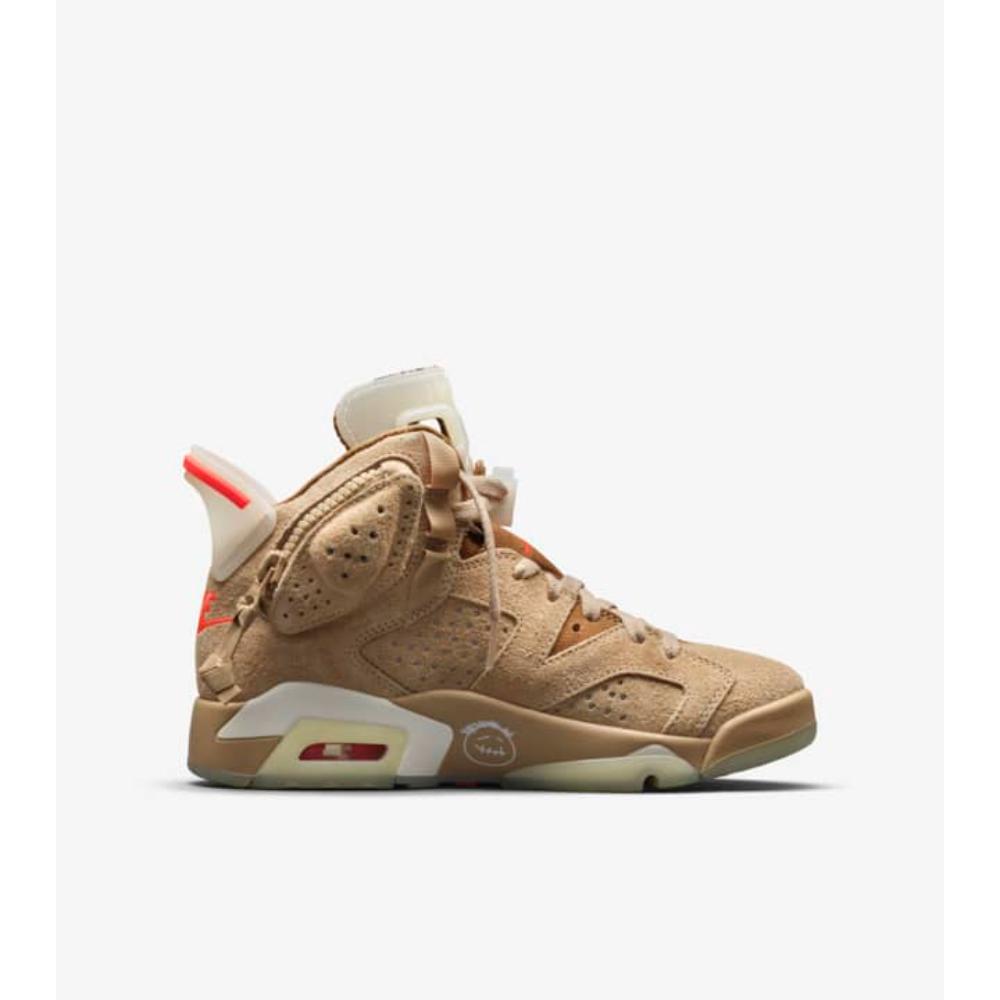 Tênis Air Jordan 6 Retro x Travis Scott British Khaki