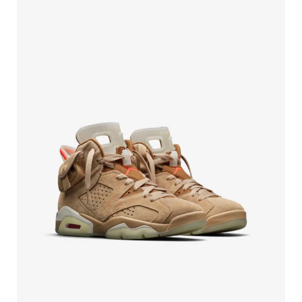 Tênis Air Jordan 6 Retro x Travis Scott British Khaki