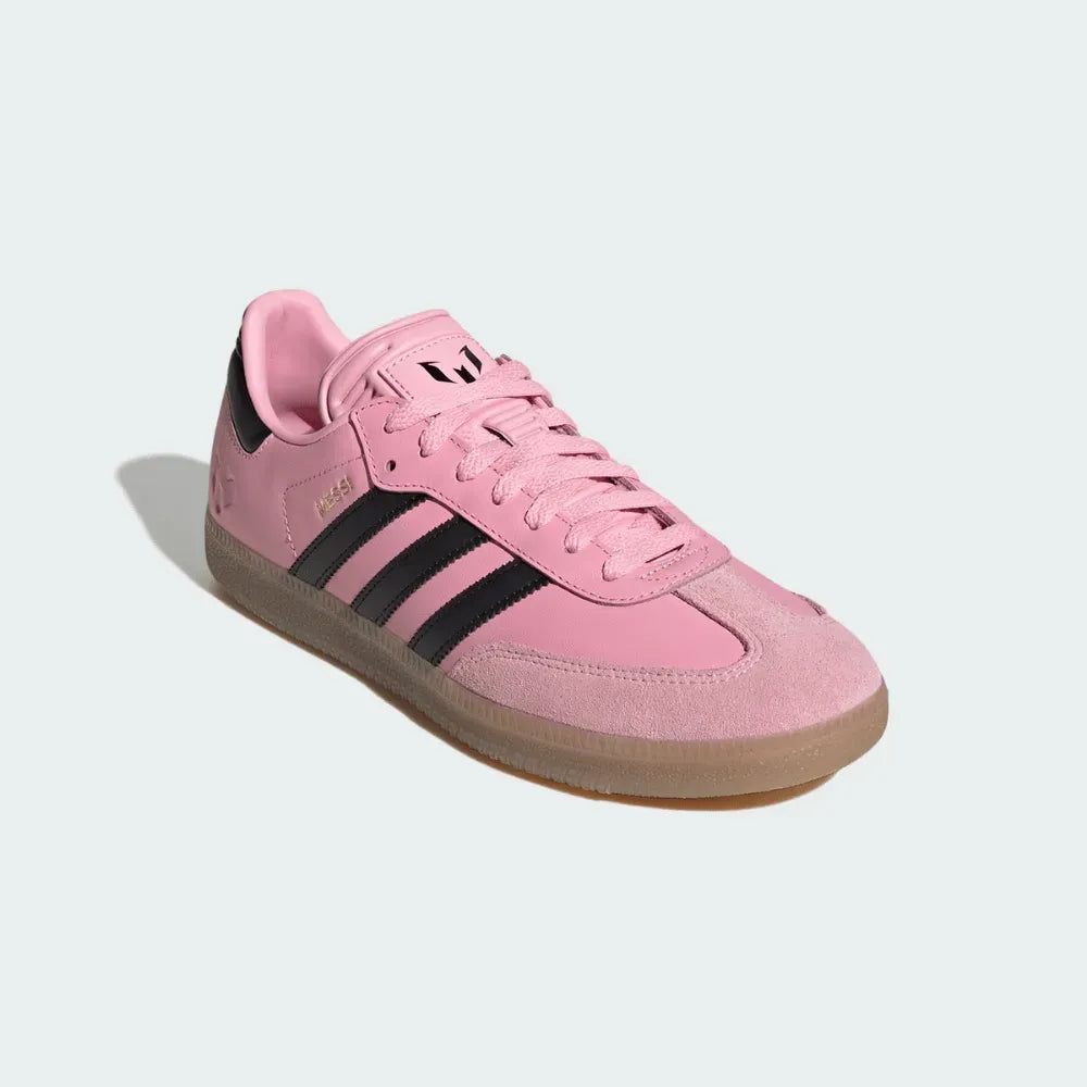 Tênis Messi x adidas Samba Light Pink Core Black Gum