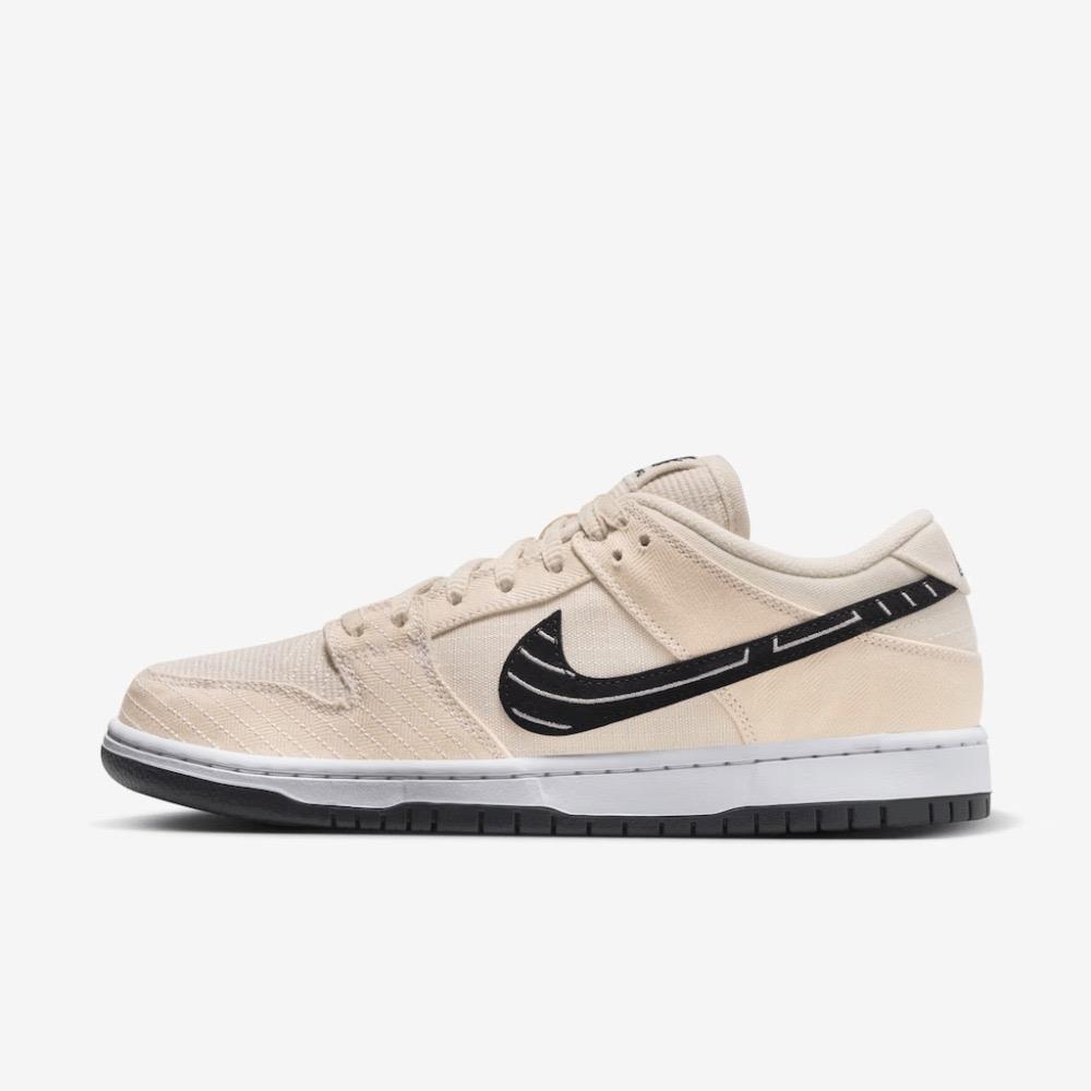 Tênis Nike SB Dunk Low x Albino & Preto Pearl White Bjj