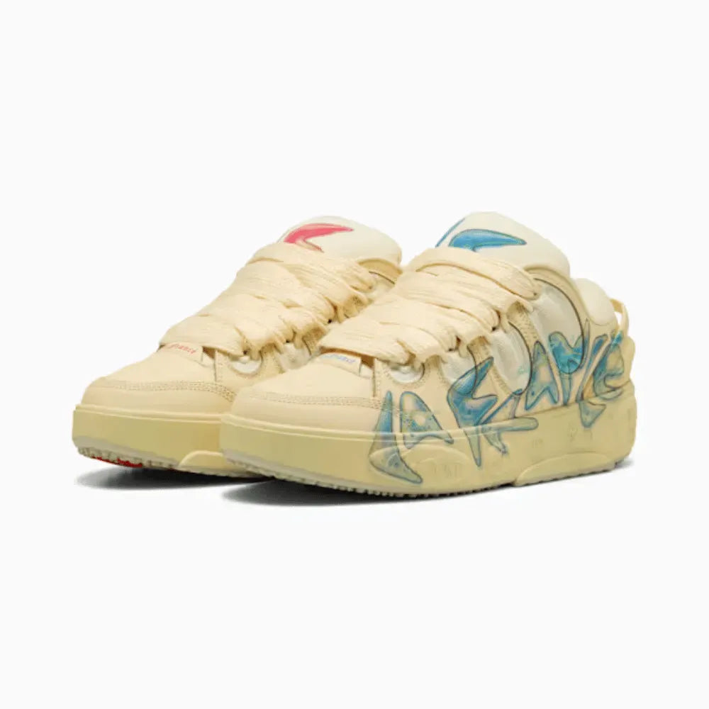 Tênis Puma LaFrancé Airbrush Creamy Vanilla Desert Dust x Lamelo Ball