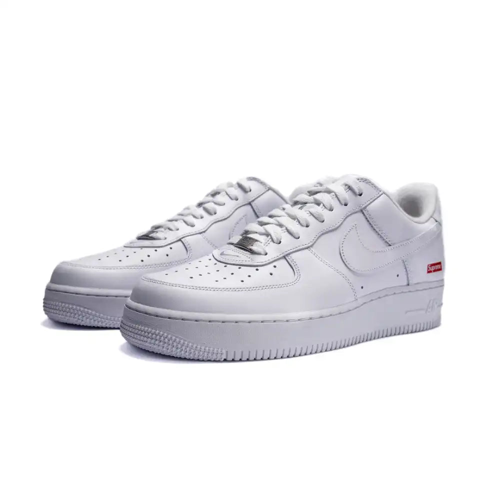 Tênis Supreme x Nike Air Force 1 Low Box Logo White