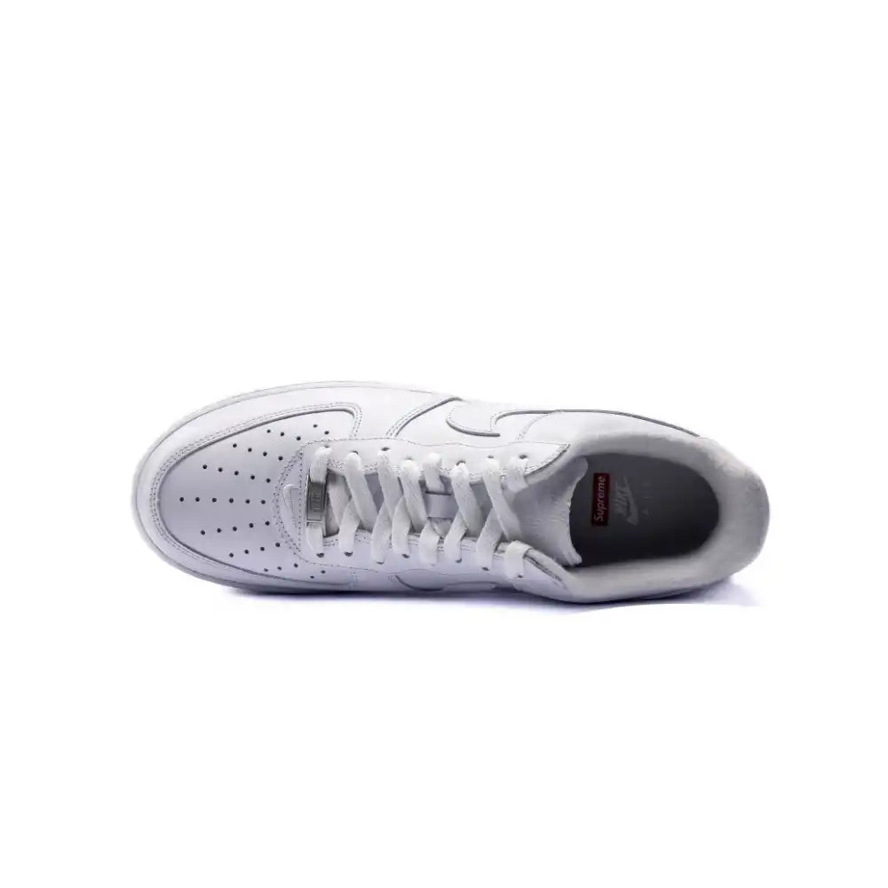 Tênis Supreme x Nike Air Force 1 Low Box Logo White