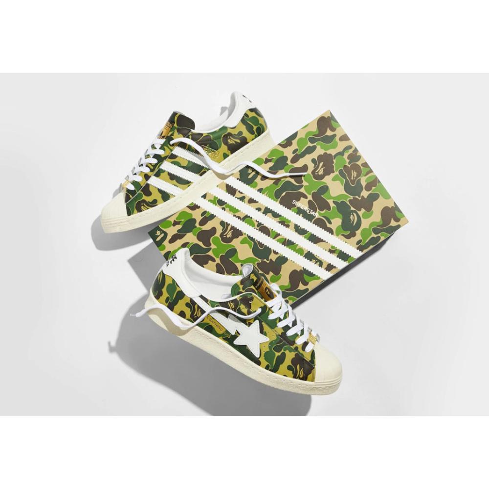 Tênis Adidas Superstar x Bape ABC Camo Green