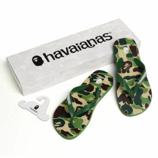 A Bathing Ape x Havaianas Green Camo