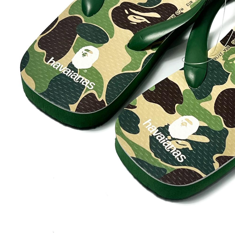 A Bathing Ape x Havaianas Green Camo