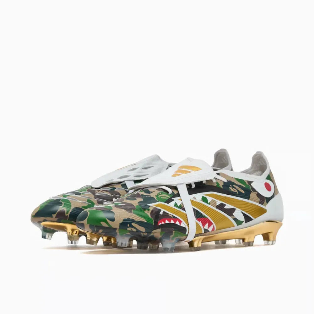 BAPE x Adidas Predator Elite Hemp Gold Metallic Cloud White 2025