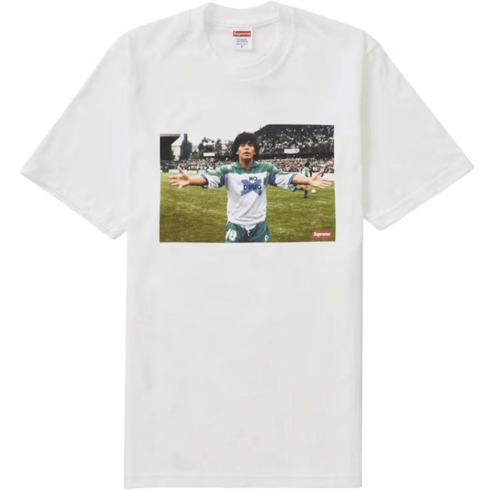 Camiseta Supreme Maradona White