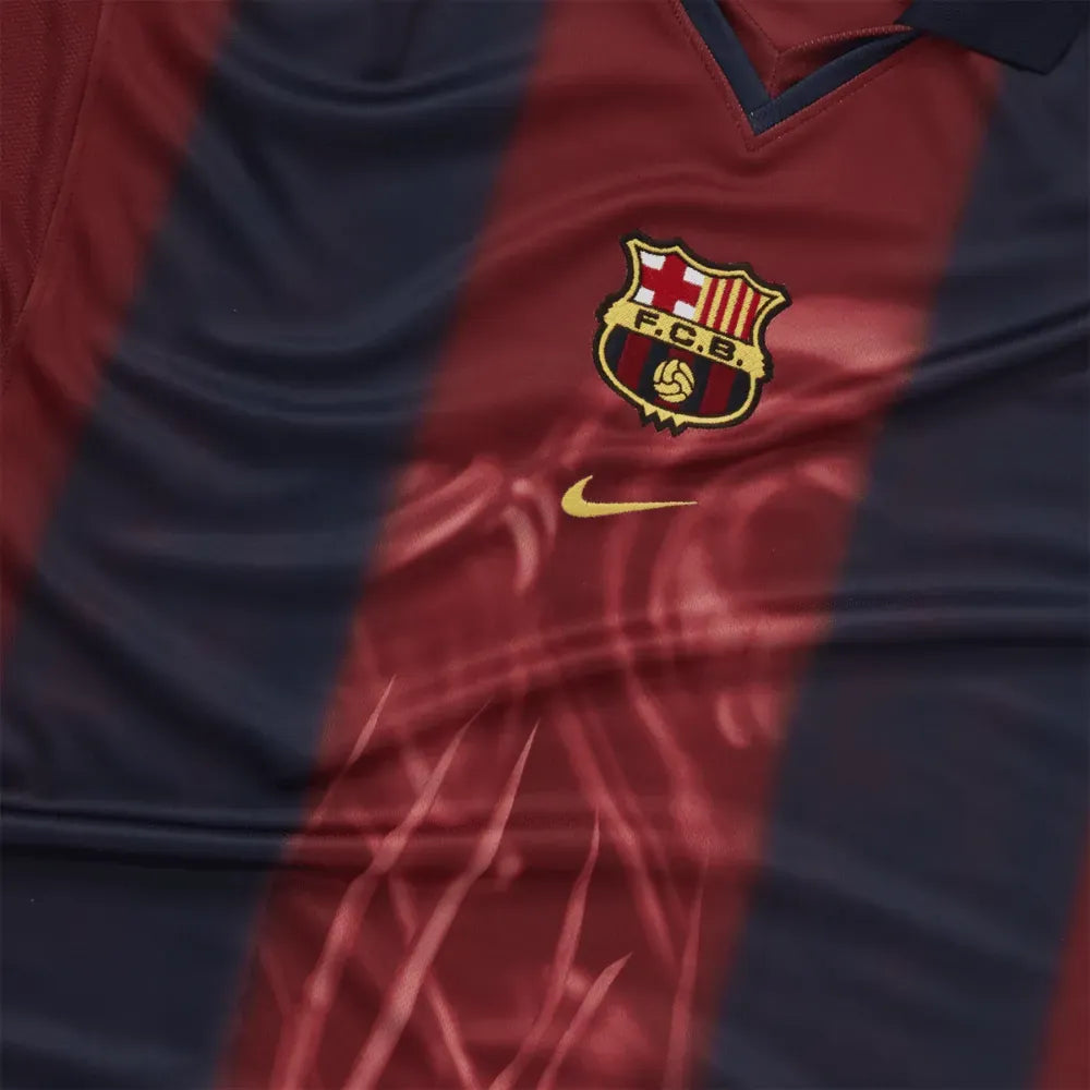 Camiseta Travis Scott x Nike x FC Barcelona Retro 2000/01 Home Skeleton Jersey