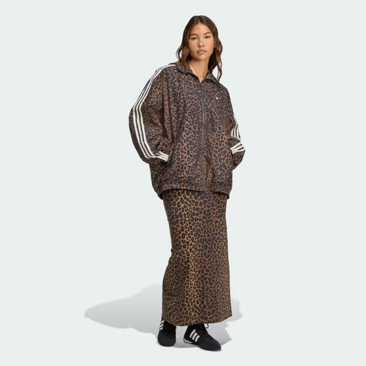Jaqueta Adidas Oversized Leopard Firebird 2025