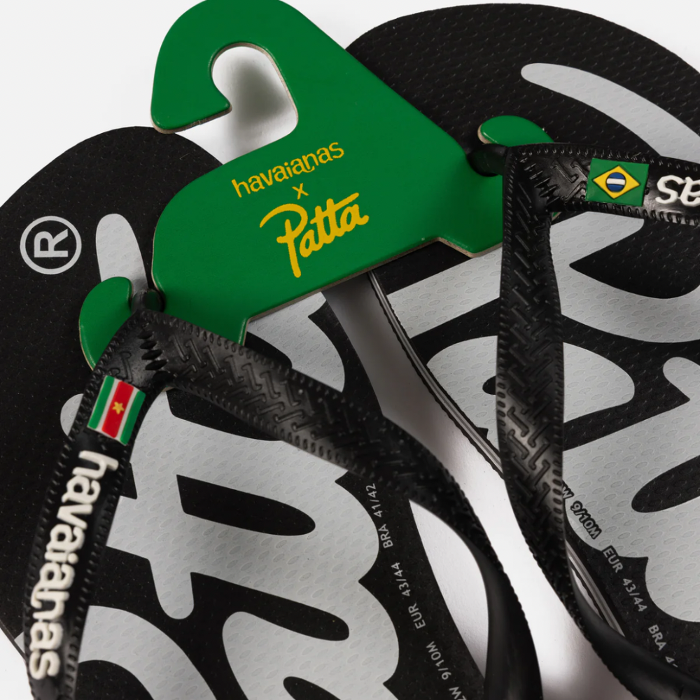 Chinelo Patta x Havaianas Black