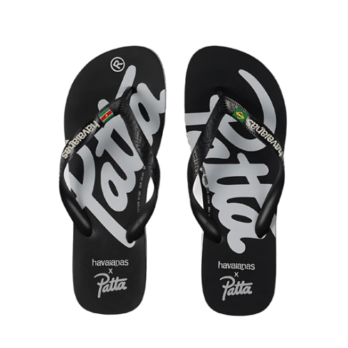 Chinelo Patta x Havaianas Black