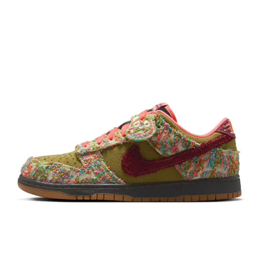 Tênis Nike Dunk Low Panda-Monium Green Curry Multi-Color
