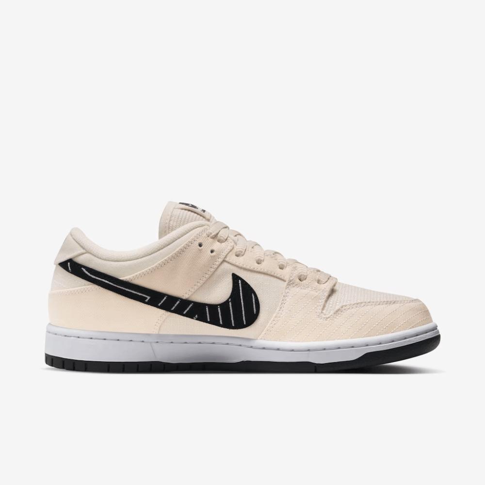 Tênis Nike SB Dunk Low x Albino & Preto Pearl White Bjj