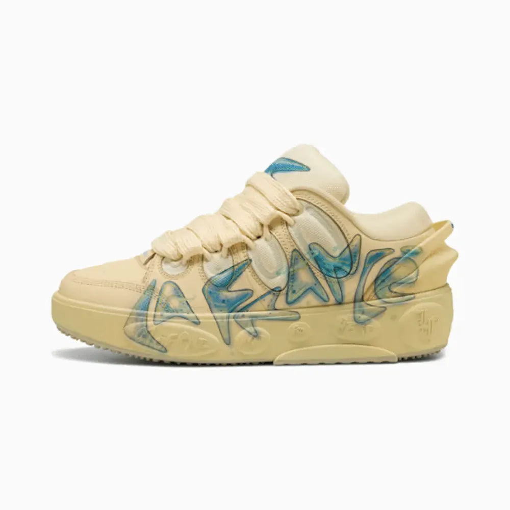Tênis Puma LaFrancé Airbrush Creamy Vanilla Desert Dust x Lamelo Ball