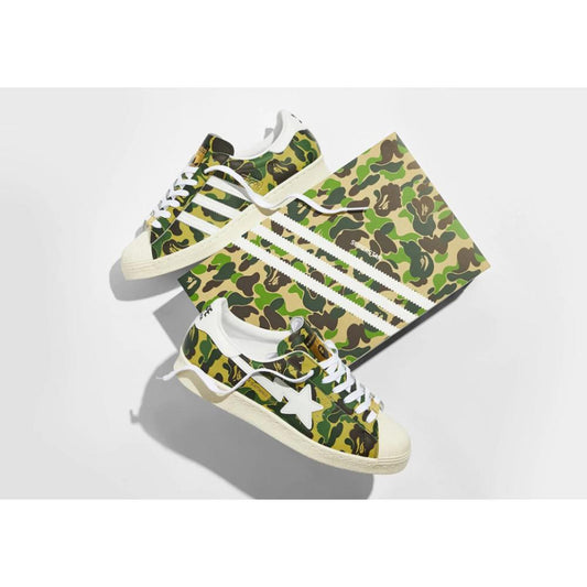 Tênis Adidas Superstar x Bape ABC Camo Green